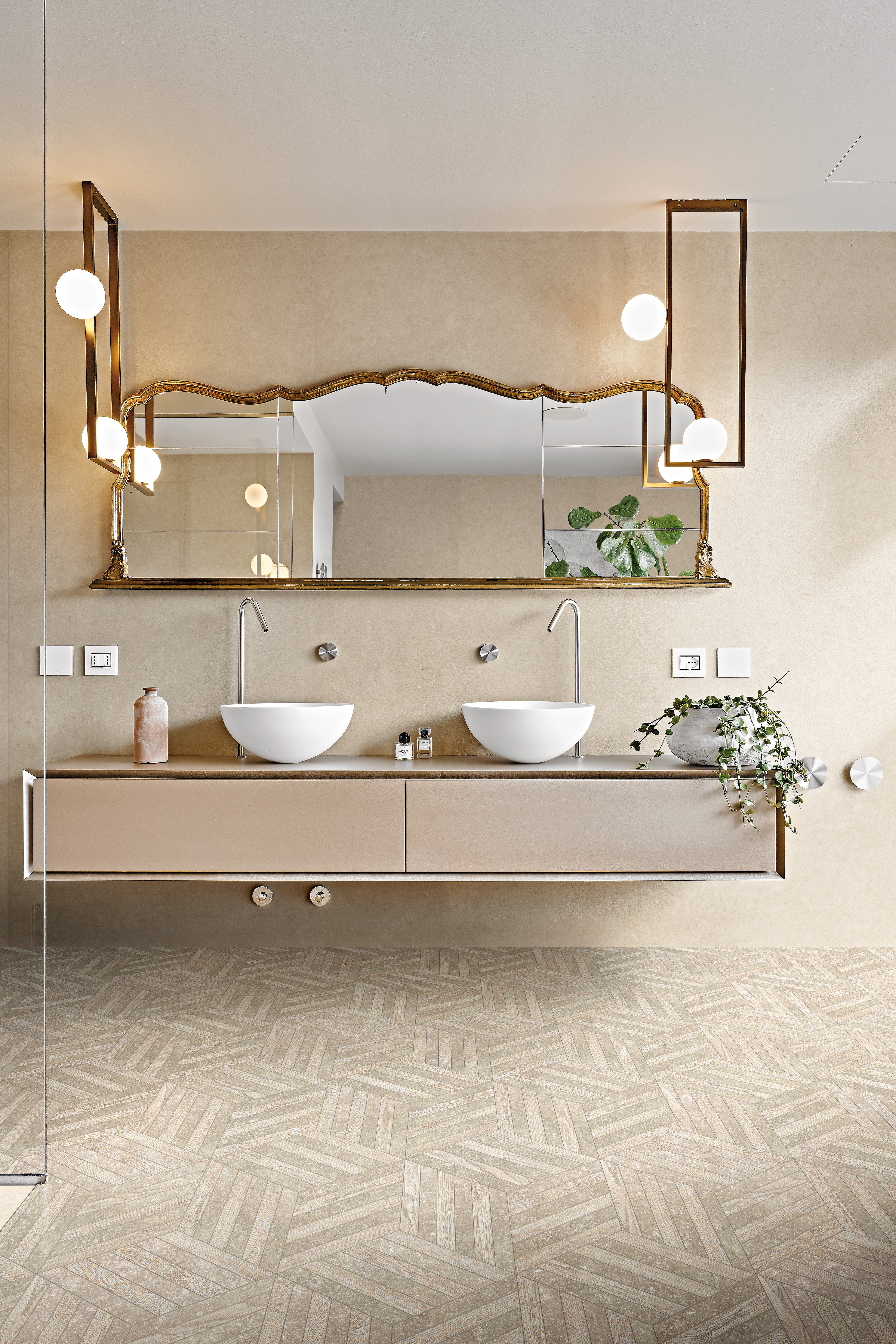 Rex-Atmospheres-Harmonie-Hexagon-Deco-16x18-Sable Rex-Atmospheres-Harmonie-Hexagon-Deco-16x18-Sable