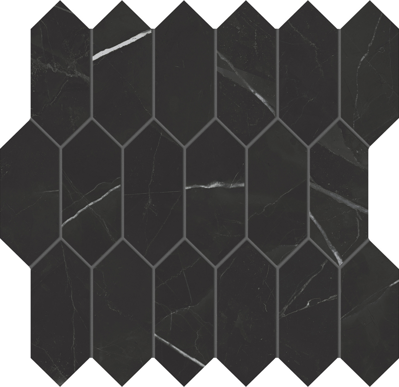 AtlasConcordeUSA_BeyondCalacatta_Black_PicketMosaic_Matte AtlasConcordeUSA_BeyondCalacatta_Black_PicketMosaic_Matte