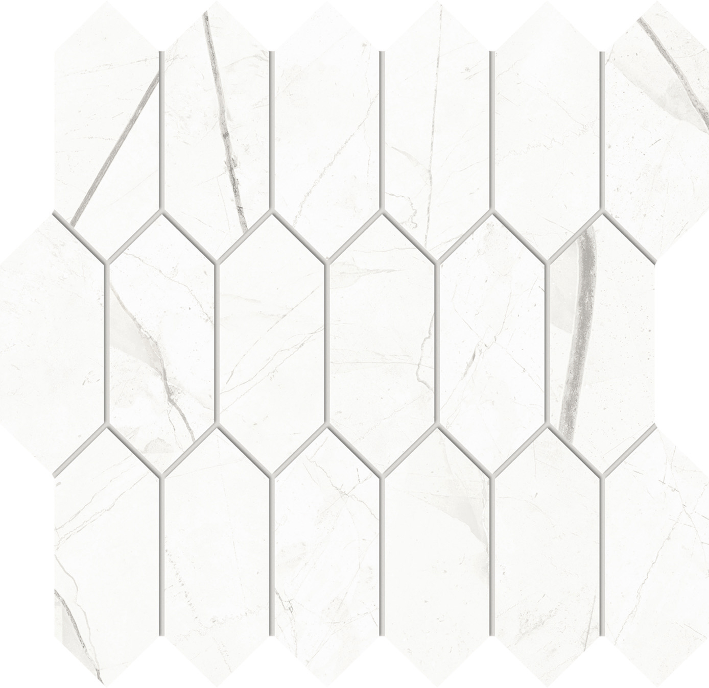 AtlasConcordeUSA_BeyondCalacatta_ClassicWhite_PicketMosaic_Matte AtlasConcordeUSA_BeyondCalacatta_ClassicWhite_PicketMosaic_Matte