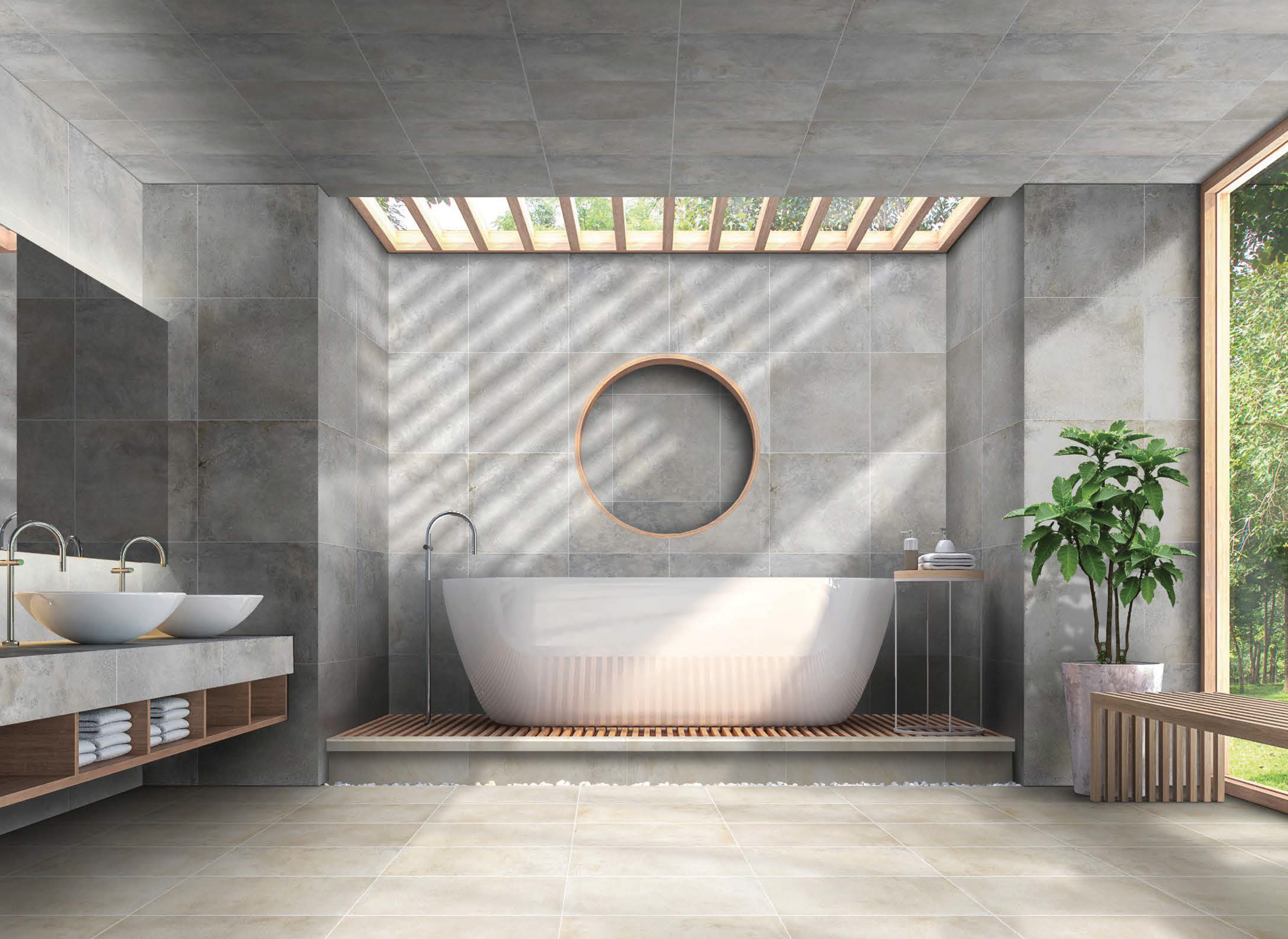 StonePeak-Brooklyn-Wall-CementoArgent-24x24-Floor-CementoSand-12x24 StonePeak-Brooklyn-Wall-CementoArgent-24x24-Floor-CementoSand-12x24