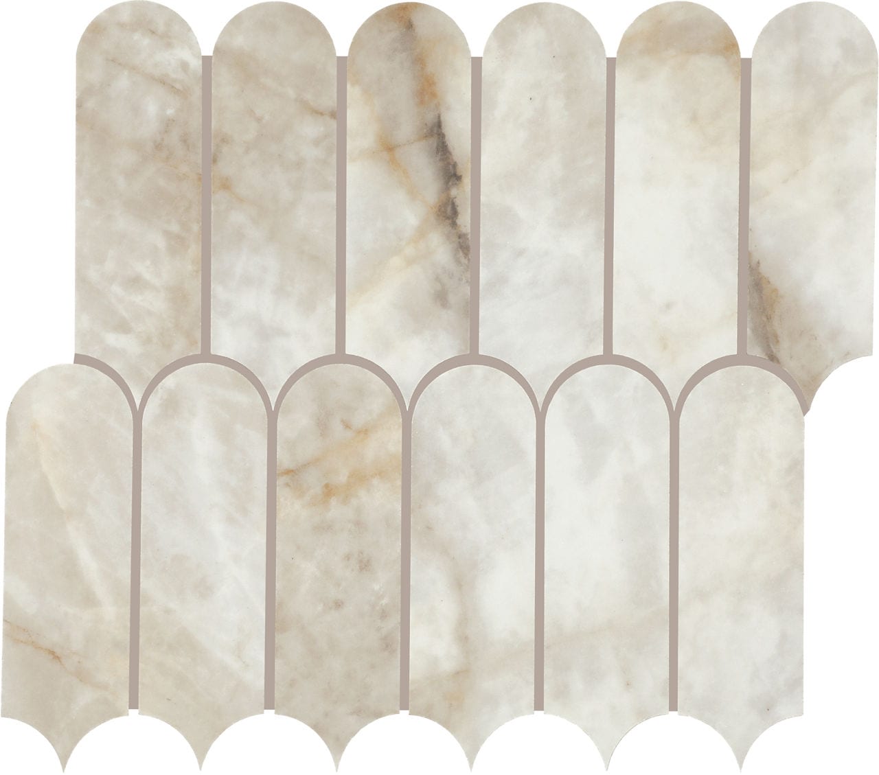 Marazzi-Editorial-WintourIvory--2x5 FishScale-Mosaic