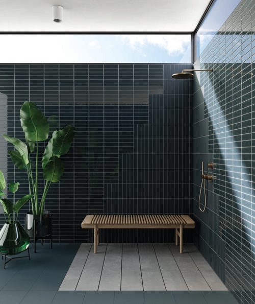 VC-Flauti-Custom-Flat-Mosaic-Charcoal-Glossy-Roomscene VC-Flauti-Custom-Flat-Mosaic-Charcoal-Glossy-Roomscene