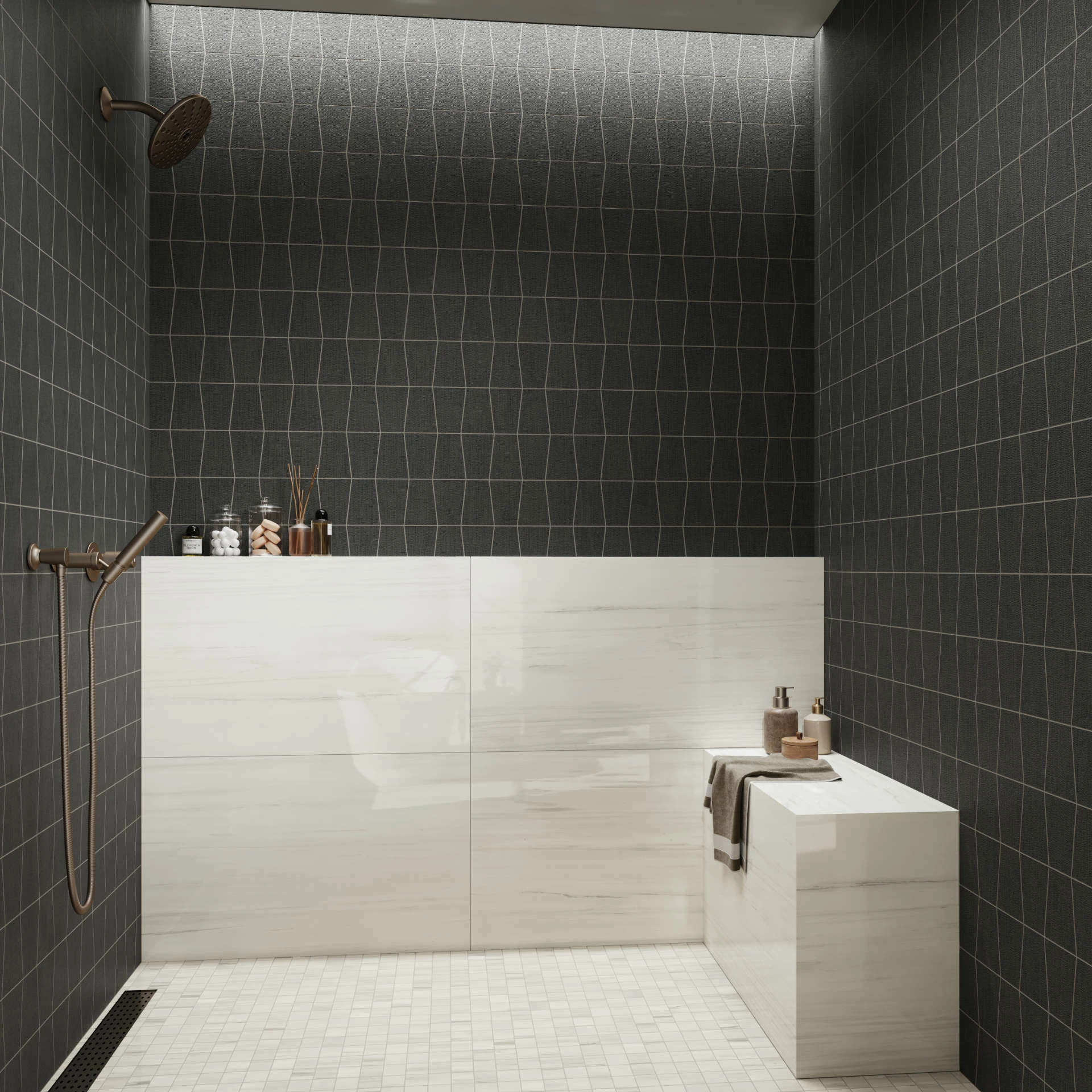 Atlas USA Fray X Graphite Outline Mosaic