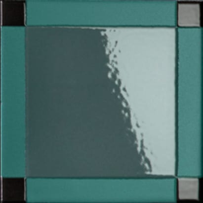 Mutina-HomageSquare-DashEvergreen-6x6