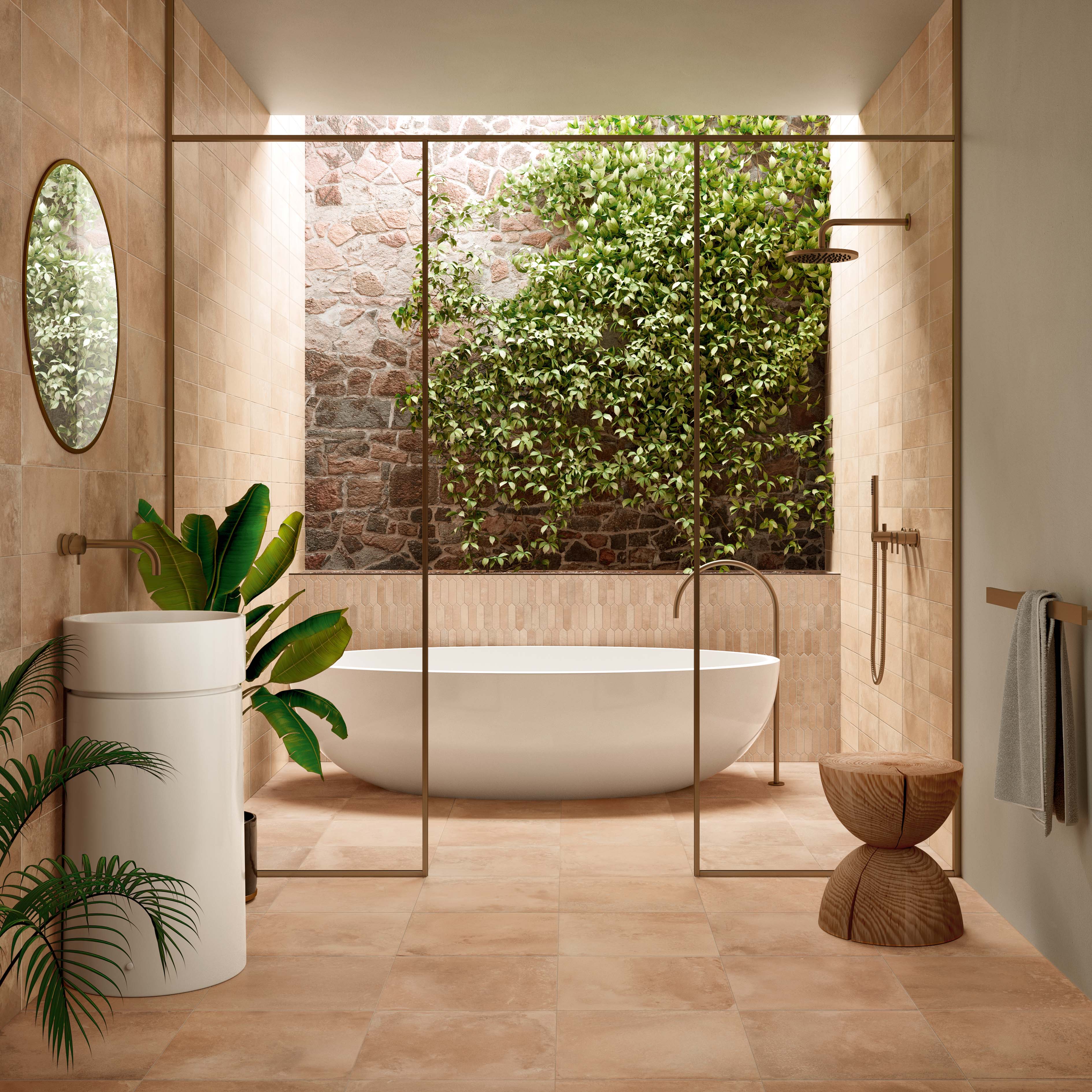 Edimax-Home-Amberpeach-16x16-8x16-Picket-Mosaic-12x10-Matte-Rectified Edimax-Home-Amberpeach-16x16-8x16-Picket-Mosaic-12x10-Matte-Rectified