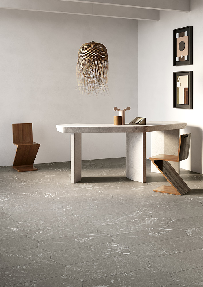 Fioranese-IVariegati-Cenere-12x36-Losango-Matte-Roomscene Fioranese-IVariegati-Cenere-12x36-Losango-Matte-Roomscene