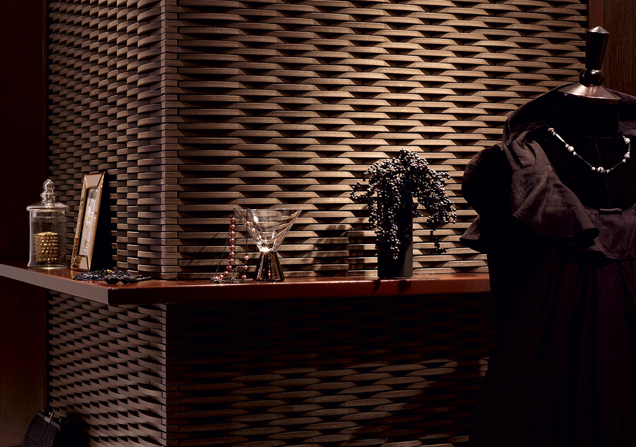 Inax_CrescentBorder_Brown_Roomscene Inax_CrescentBorder_Brown_Roomscene