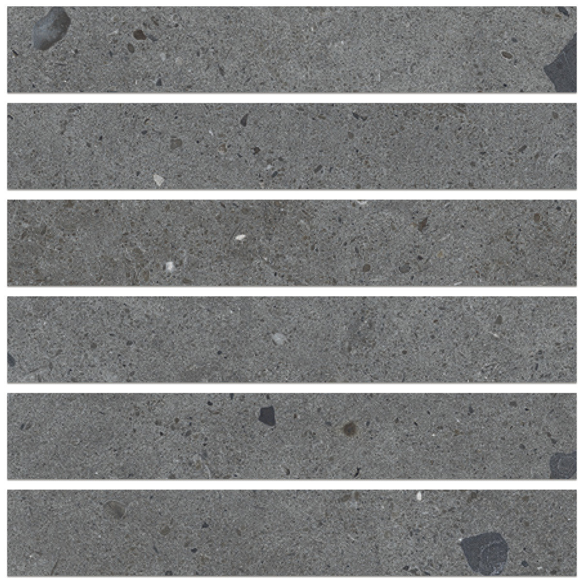 Stonepeak Klastos Dark Grey 2x12 Mosaic Stonepeak Klastos Dark Grey 2x12 Mosaic