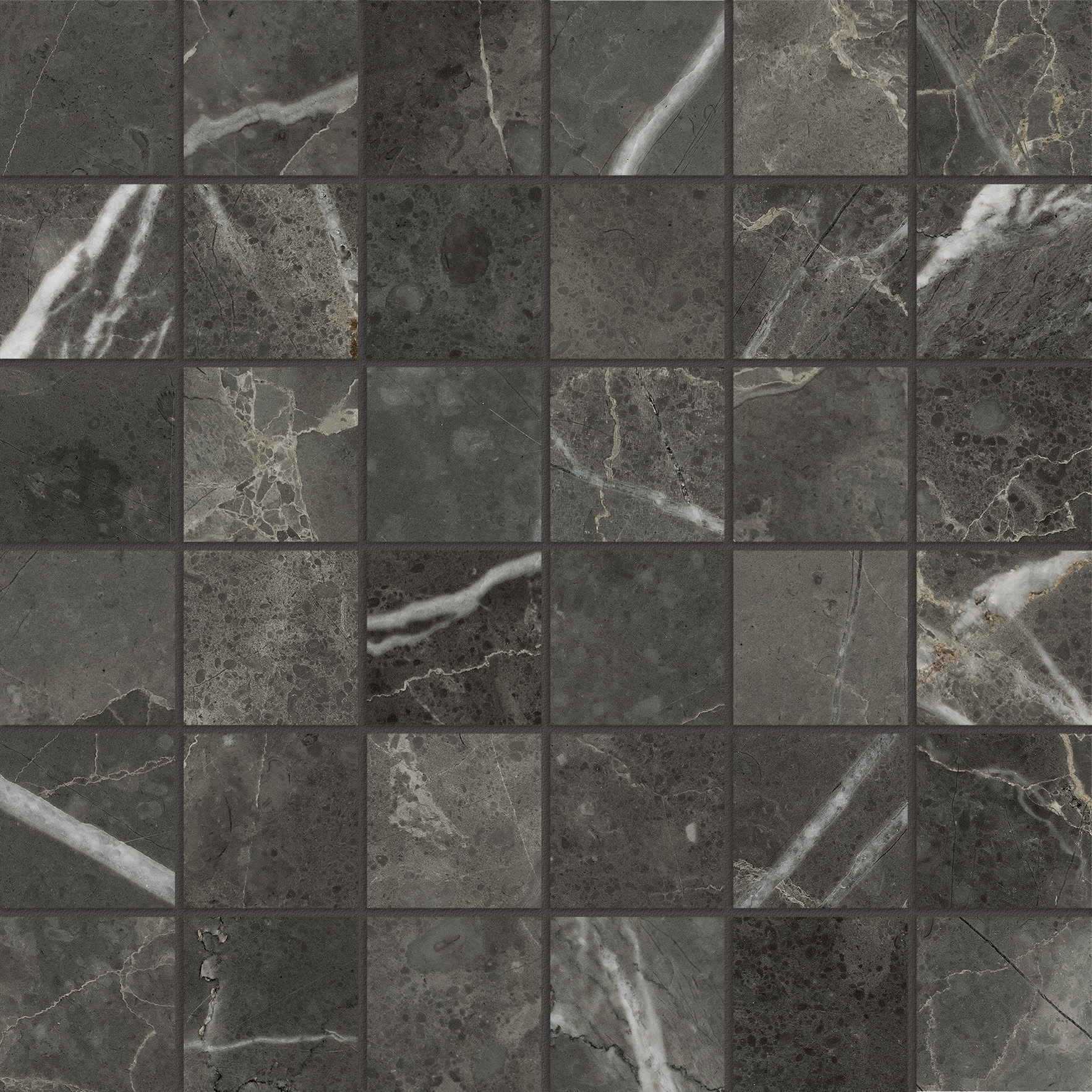 Lumino_Carbon_Matte_Porcelain_Tile_2x2_Mosaic