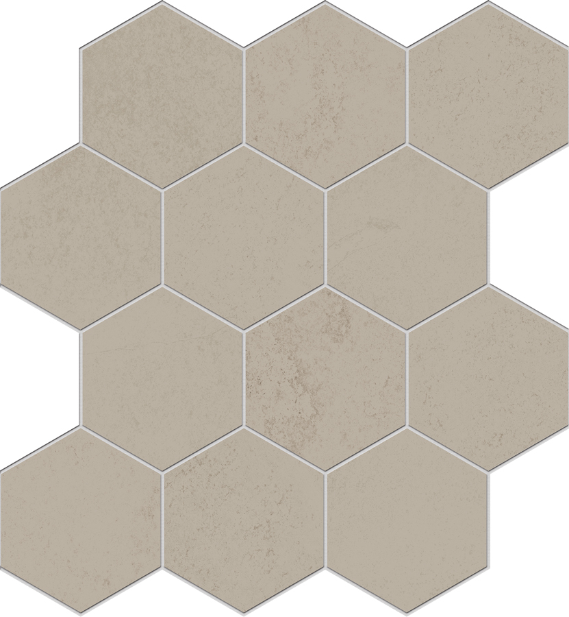 Edimax-Nuances-Beige-Hexagon-Mosaic-12x13-Matte-Rectified