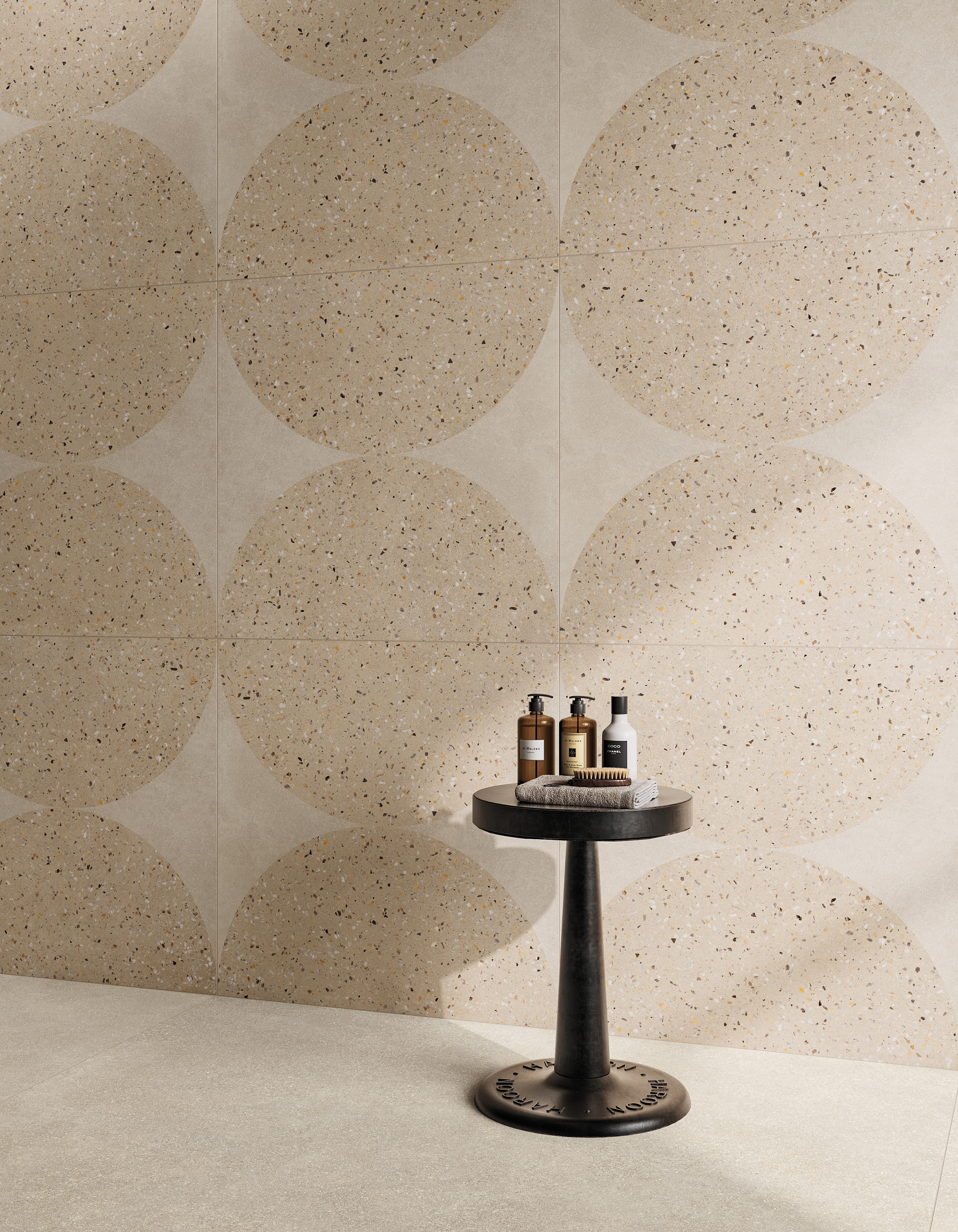 Mirage-ReConcrete-Moon-24x24-Rice-Terrazzo-Rice-Roomscene