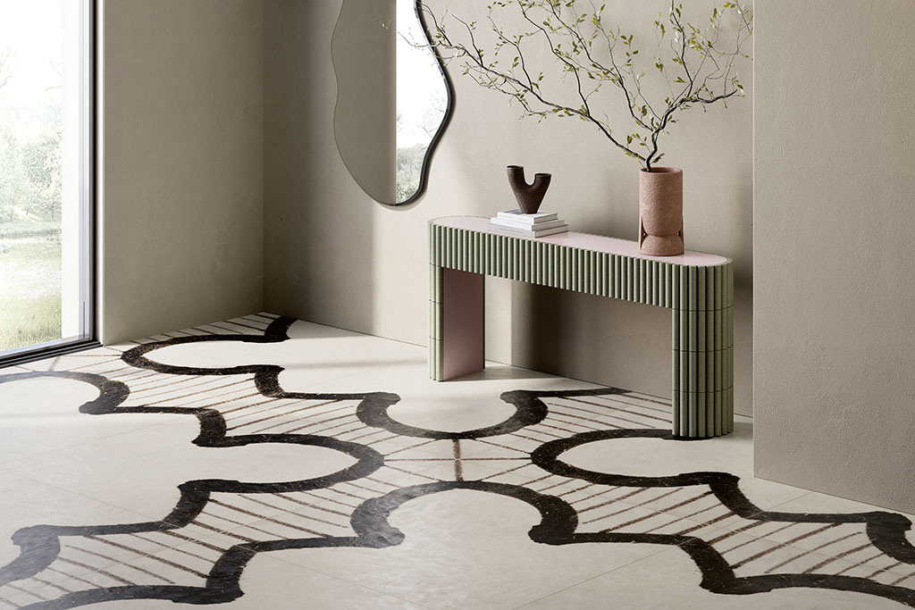 Fioranese-Riggiole-DecoXL-1-36X36-Matte-Rectified-Roomscene Fioranese-Riggiole-DecoXL-1-36X36-Matte-Rectified-Roomscene
