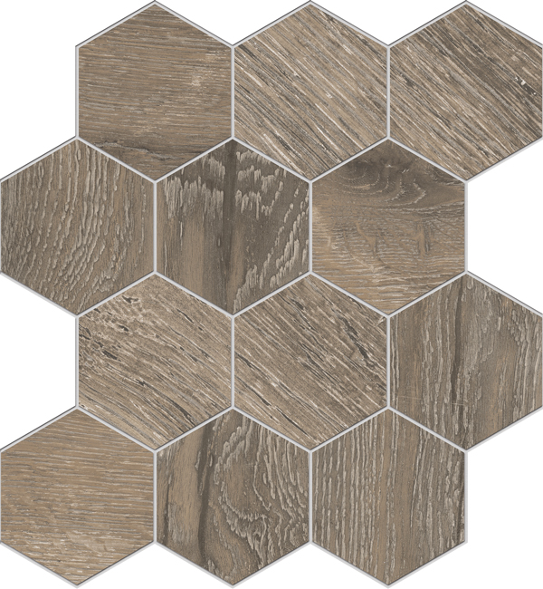Edimax-Shizen-Cenere-12x13-Matte-Hex-Mosaic Edimax-Shizen-Cenere-12x13-Matte-Hex-Mosaic