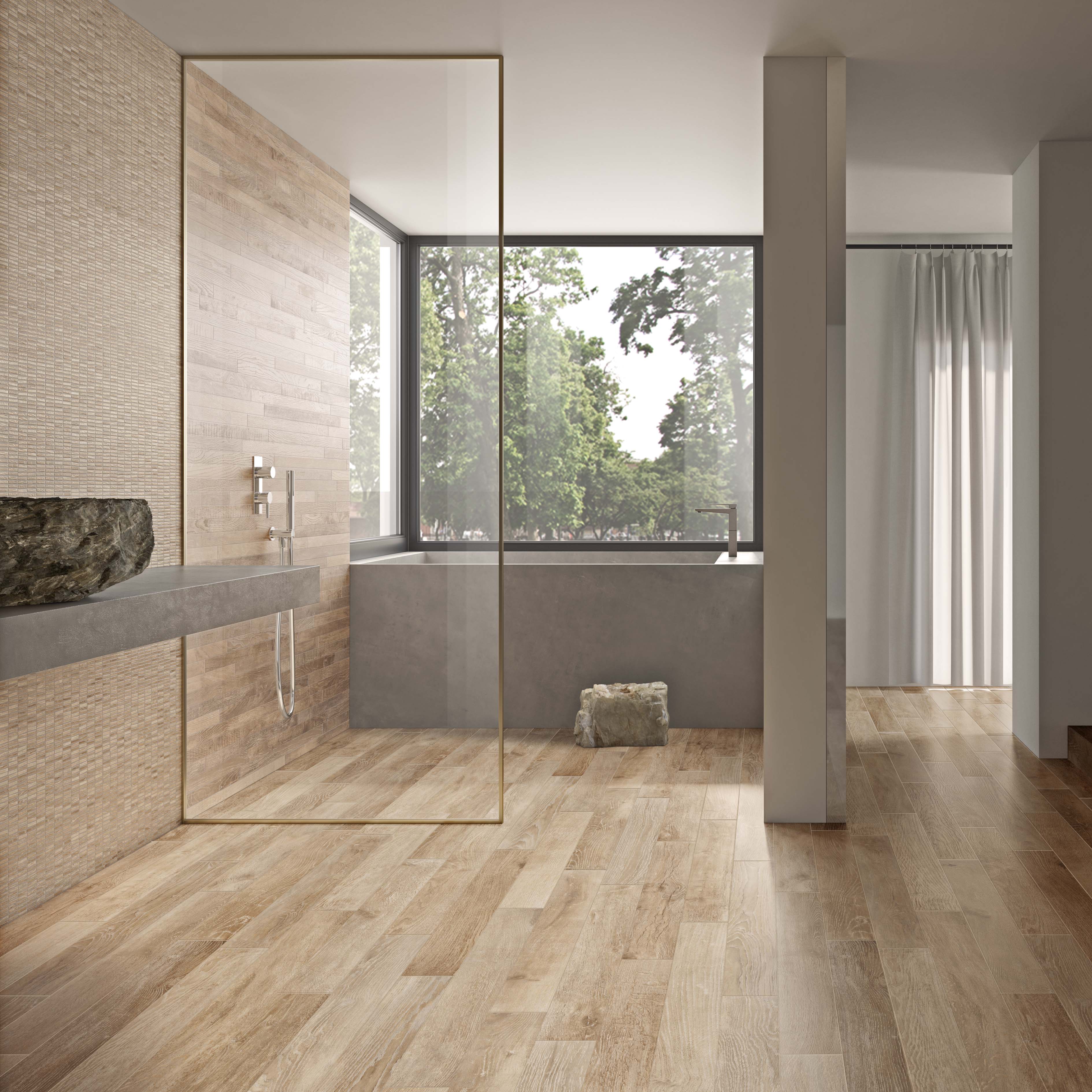 Edimax-Shizen-Miele-6x48-Matte-Rectified-Bathroom