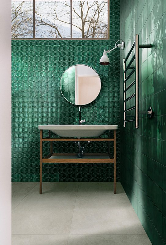 Ragno-Sol-Verde-Foglia-3D-6x6-Verde-Glossy Ragno-Sol-Verde-Foglia-3D-6x6-Verde-Glossy