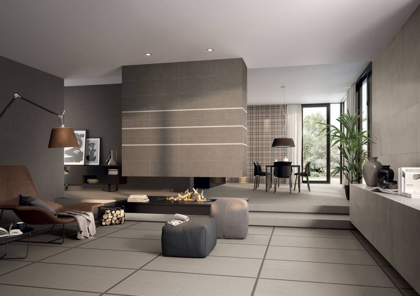 Landmark-Soul-Floor-IvoryLine-12x24-Wall-CoffeeCloth-12x24-Matte-Rectified-Roomscene Landmark-Soul-Floor-IvoryLine-12x24-Wall-CoffeeCloth-12x24-Matte-Rectified-Roomscene