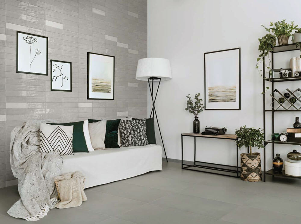STP_Sussex_Floor_Jasper_Matte_24x48_Wall_Ambition_Dew_Glossy_3x12_Livingroom