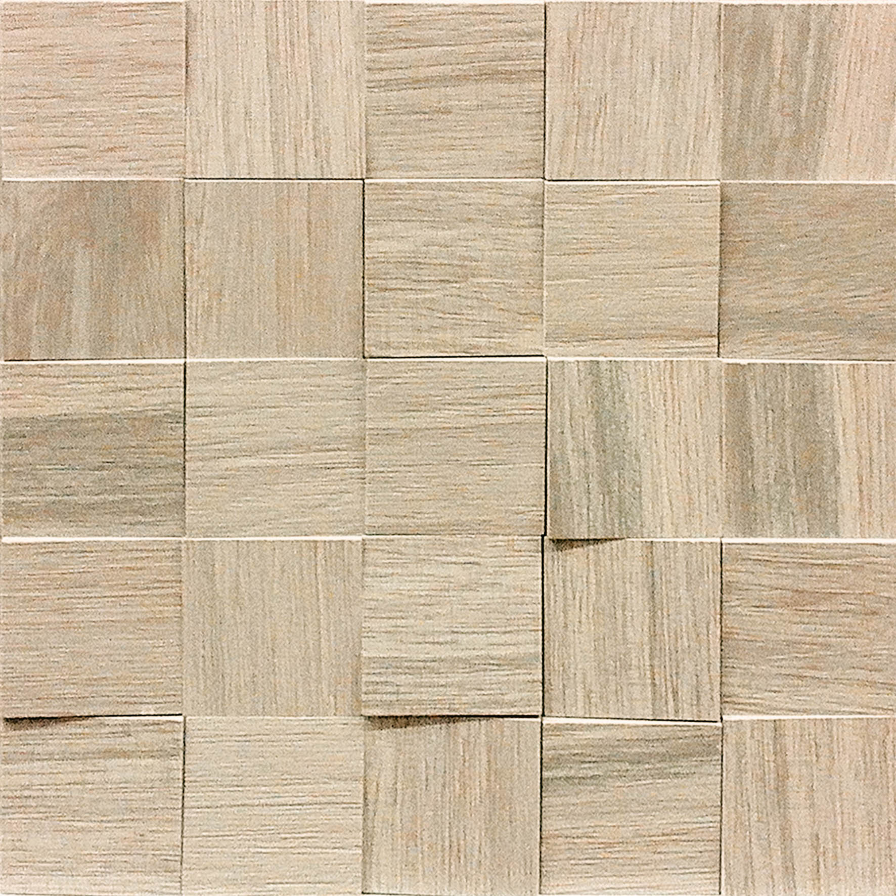 Casa Dolce Casa Wooden Tile Wooden Almond 2x2 3D Mosaic