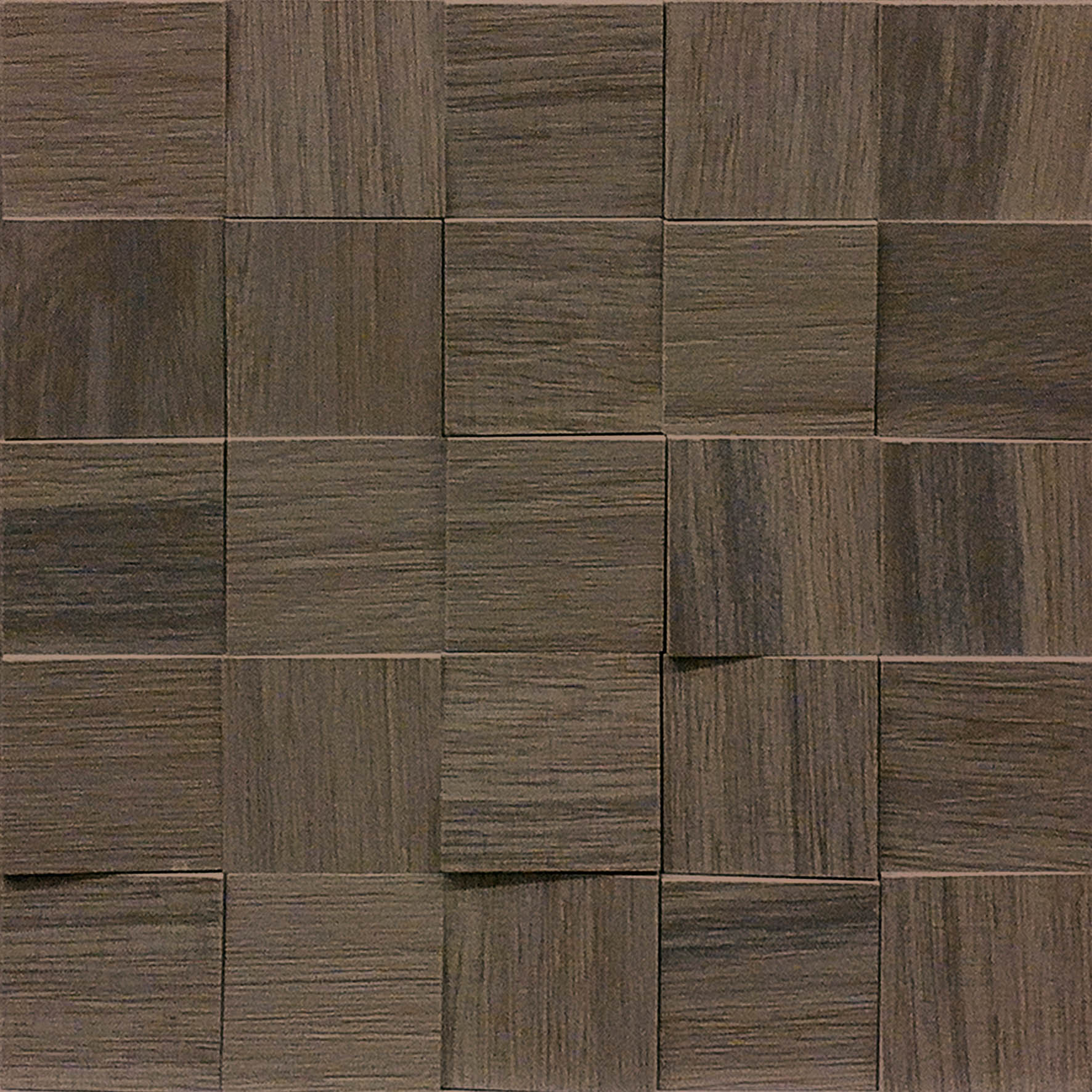 Casa Dolce Casa Wooden Tile Wooden Brown 2x2 3D Mosaic Casa Dolce Casa Wooden Tile Wooden Brown 2x2 3D Mosaic