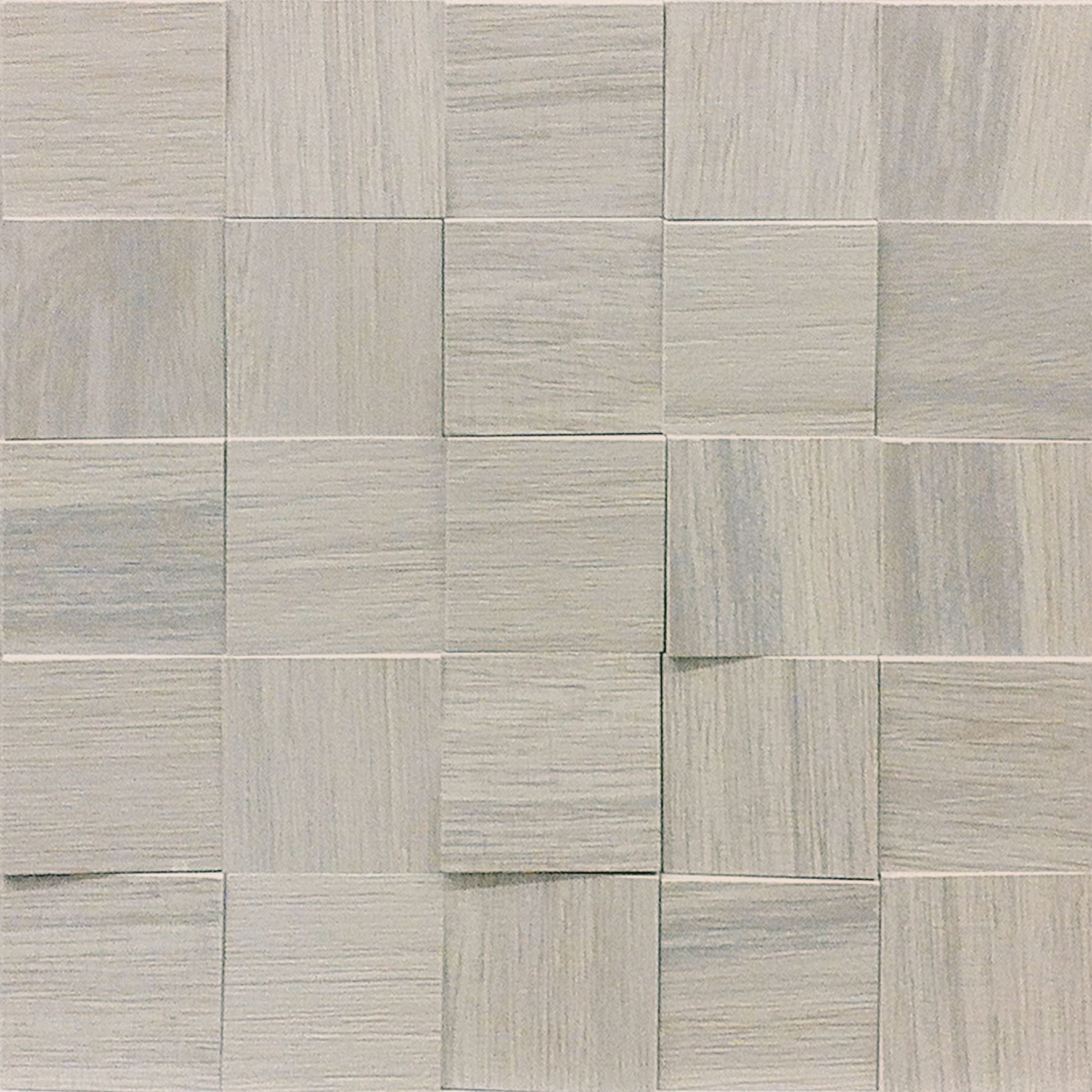 Casa Dolce Casa Wooden Tile Wooden Gray 2x2 3D Mosaic
