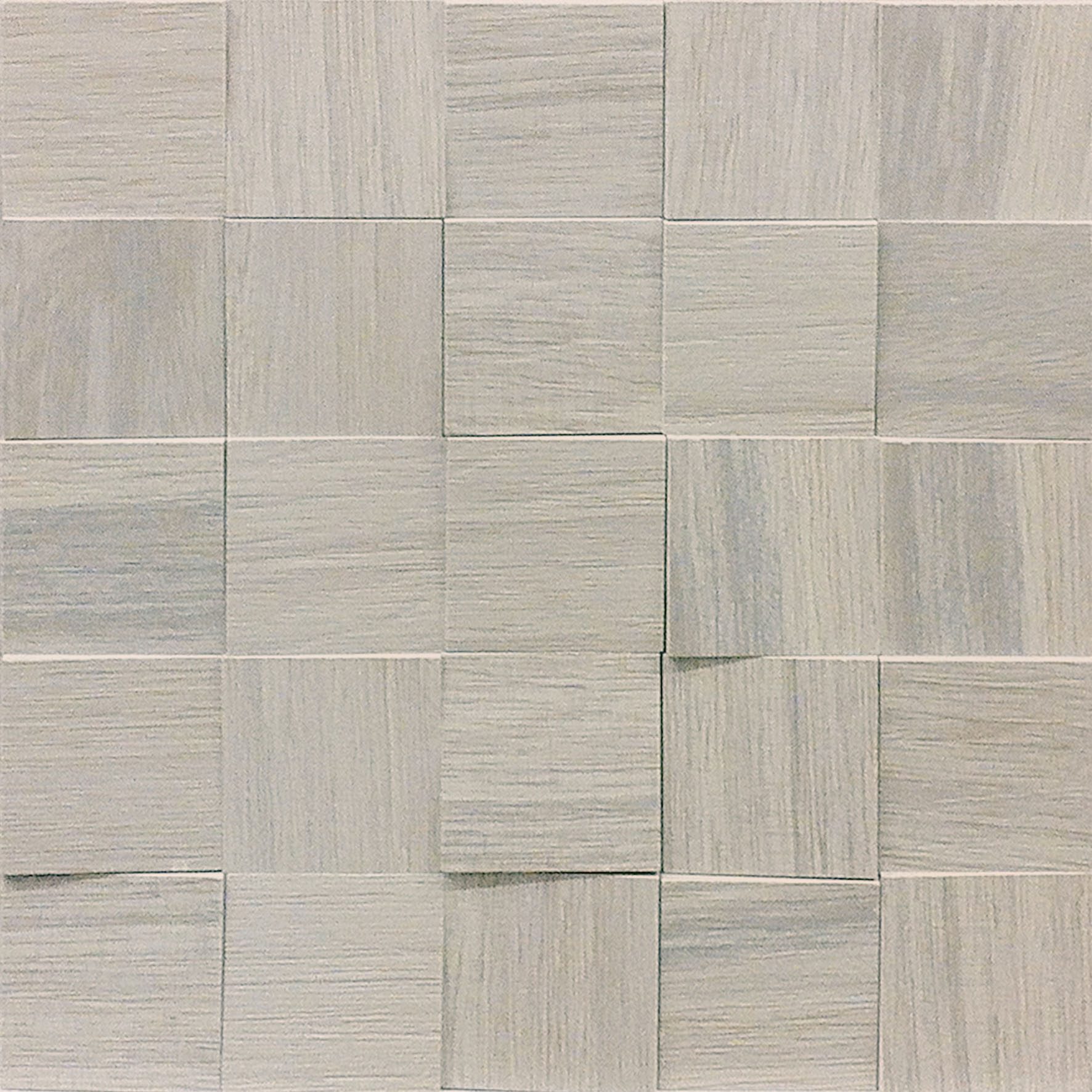 Casa Dolce Casa Wooden Tile Wooden Gray 2x2 3D Mosaic Casa Dolce Casa Wooden Tile Wooden Gray 2x2 3D Mosaic