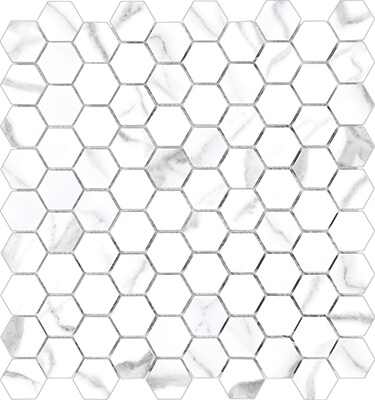 STP Venus Statuario Venato Hex Mosaic STP Venus Statuario Venato Hex Mosaic