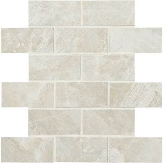 Mirasol Silver Marble Brick Mosaic