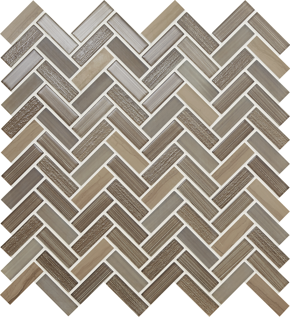 American Olean Solitude Herringbone Mosaic