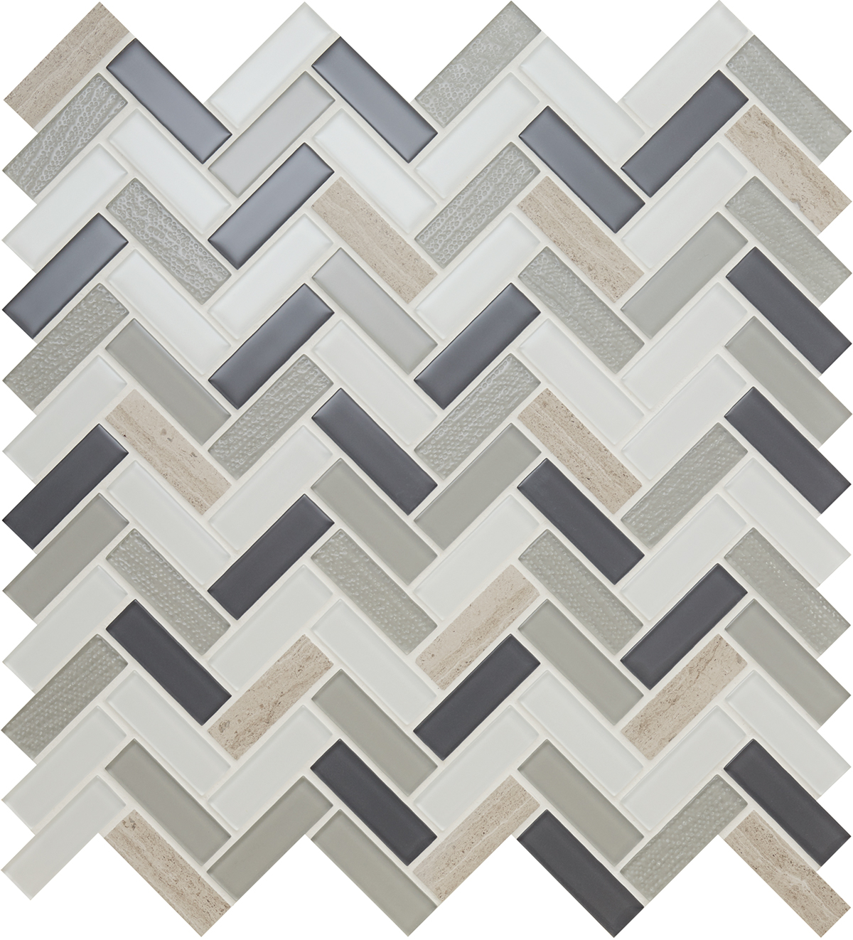 American Olean Tranquility Herringbone Mosaic