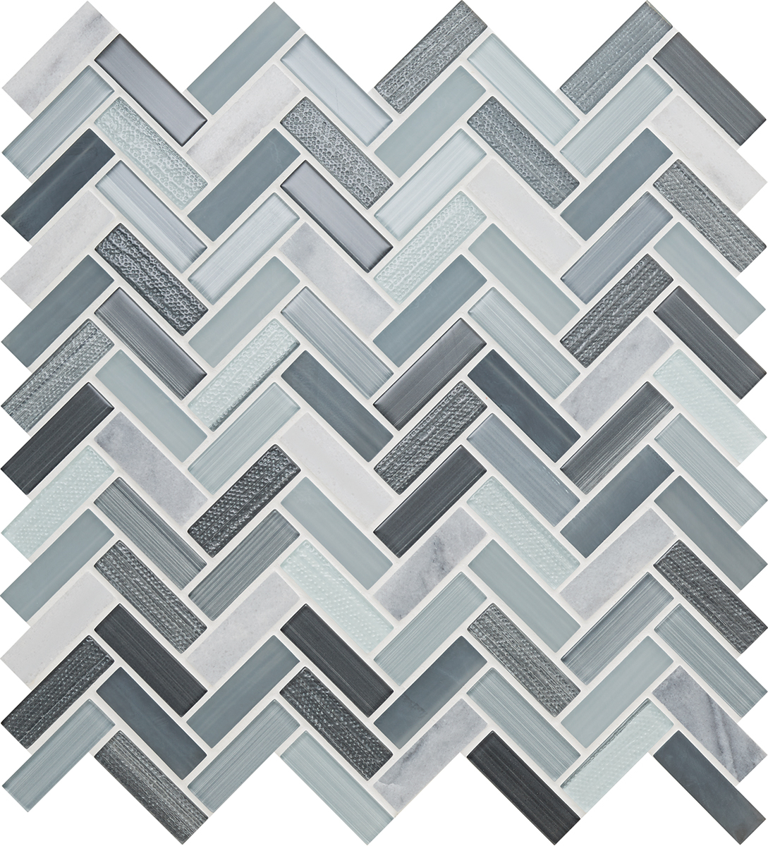 American Olean Zen Herringbone Mosaic